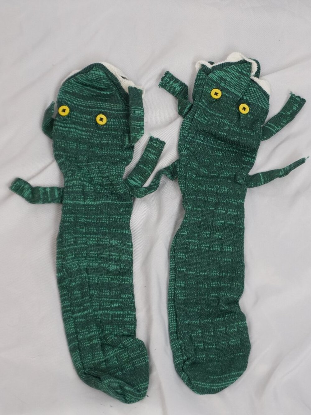 NWOT Kids Size 1-2 Cute Green Monster Socks Fun Halloween 8” toe to heel